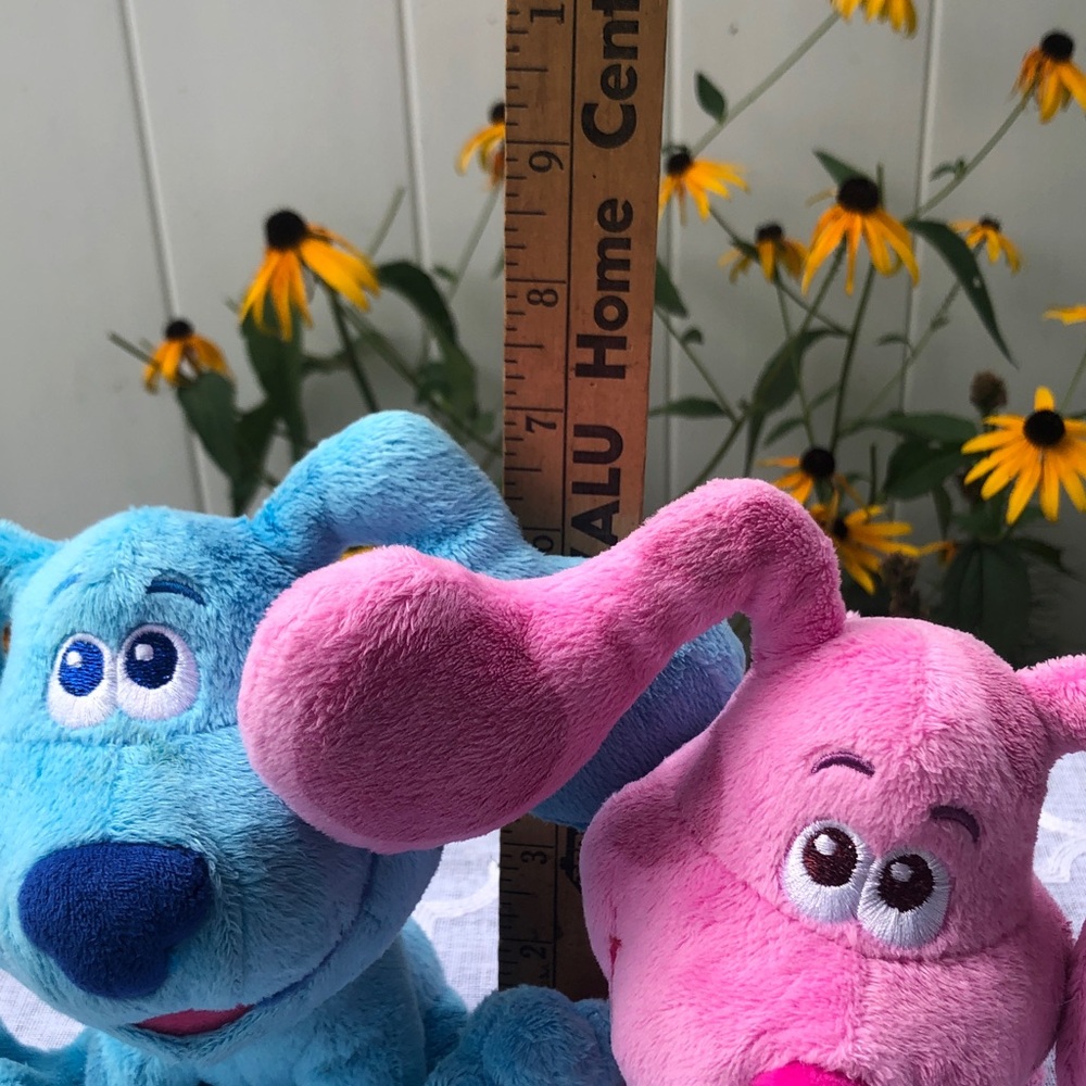 Nickelodeon BLUES CLUES stuffed plush dogs toys Blue & Magenta - Picture 8 of 9